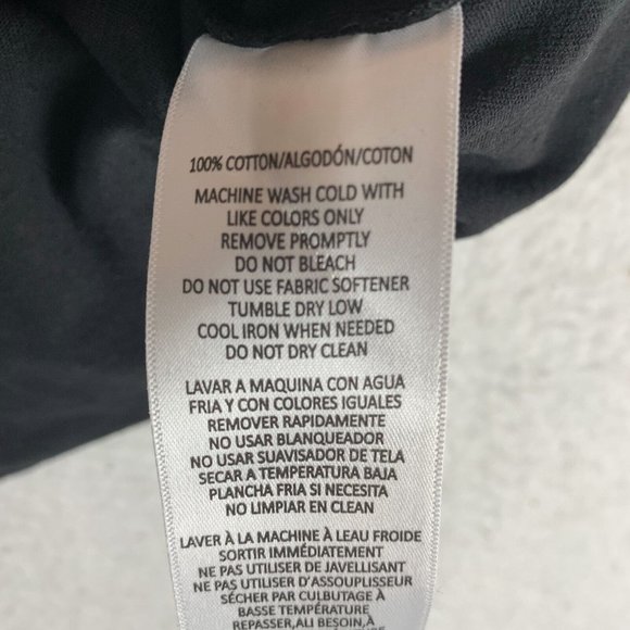 Calvin Klein Performance T-Shirt Women's Small Black Cotton Short Sleeve 7587 - Picture 7 of 8